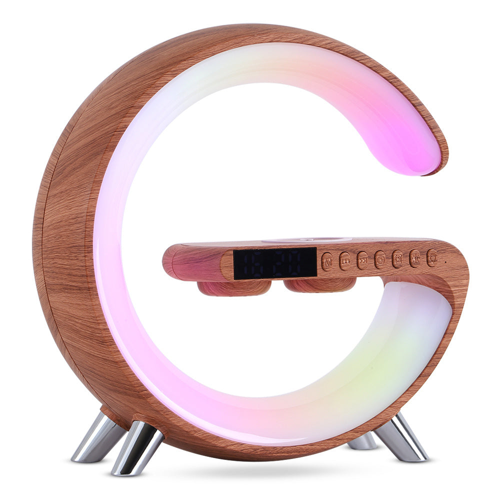 Smart bedroom decor led lamp with Bluetooth Speake Wireless Charger