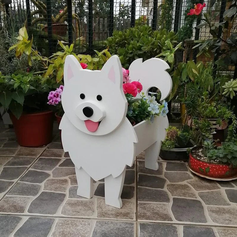 Garden Flower Pot Dog Shape - Garden Outdoor Home Decor