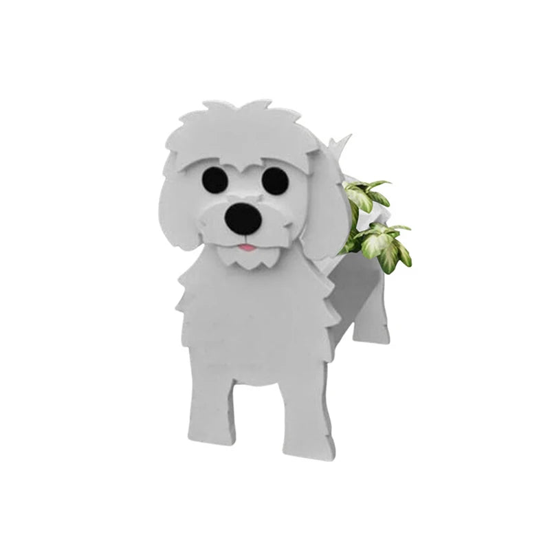 Garden Flower Pot Dog Shape - Garden Outdoor Home Decor