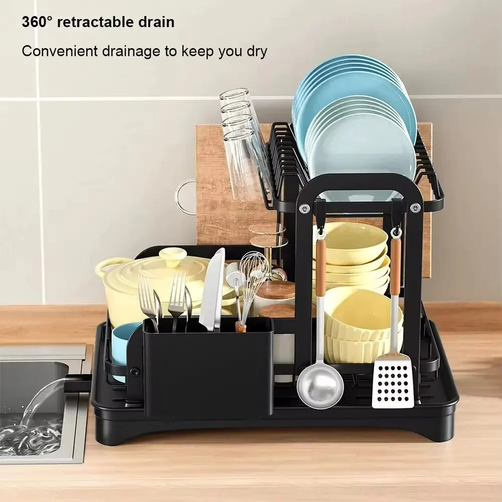 2-Tier Dish Drying Rack - Kitchen Organizer