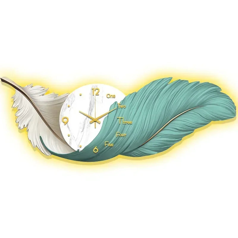 Feather LED Wall Clock