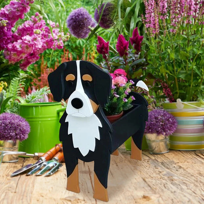 Garden Flower Pot Dog Shape - Garden Outdoor Home Decor