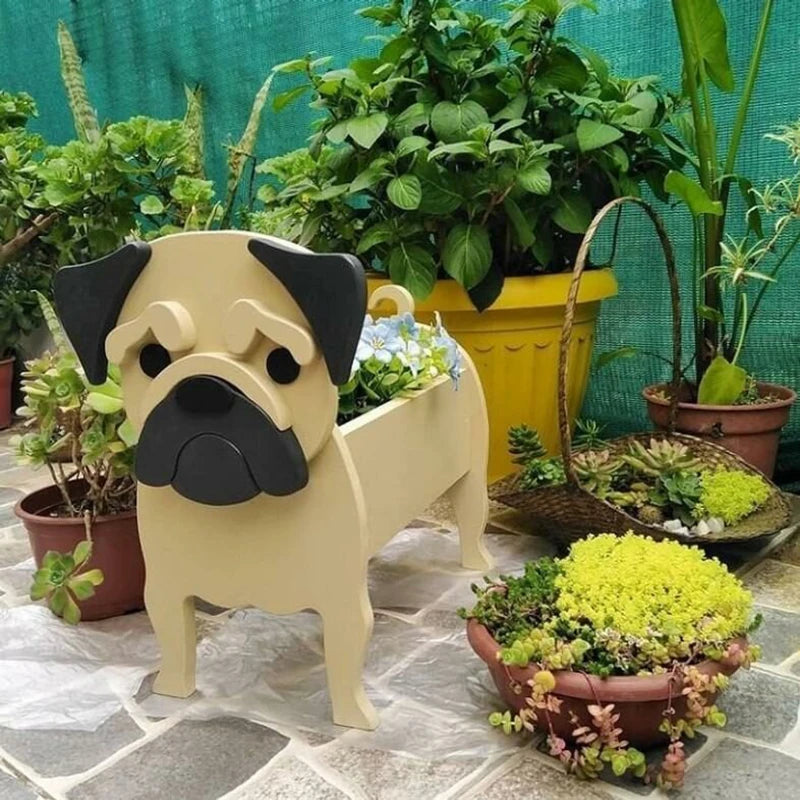 Garden Flower Pot Dog Shape - Garden Outdoor Home Decor