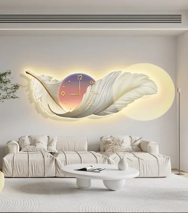 Feather LED Wall Clock