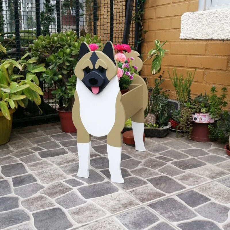 Garden Flower Pot Dog Shape - Garden Outdoor Home Decor