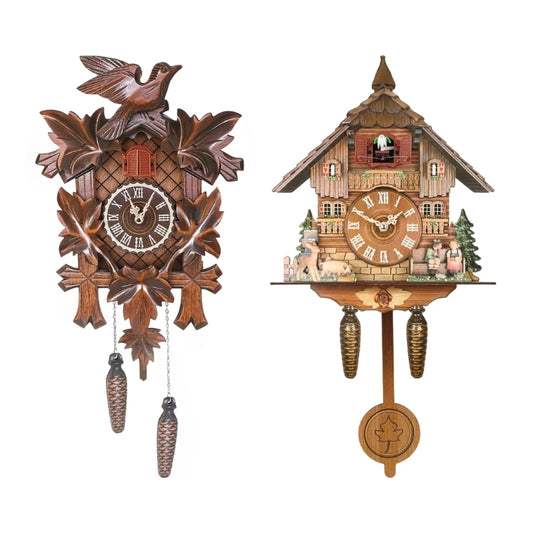 Cuckoo's voice Wooden Wall Clock Antique