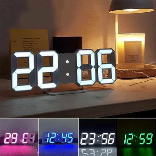 3D LED Digital Wall Clock