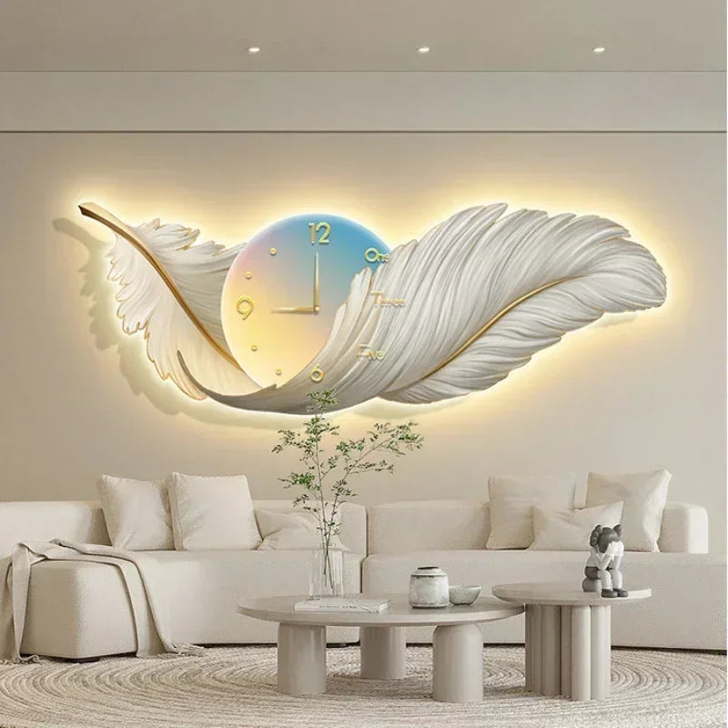 Feather LED Wall Clock