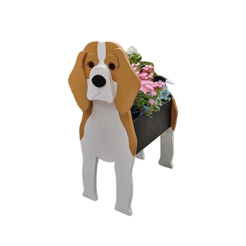 Garden Flower Pot Dog Shape - Garden Outdoor Home Decor