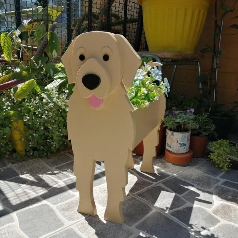 Garden Flower Pot Dog Shape - Garden Outdoor Home Decor