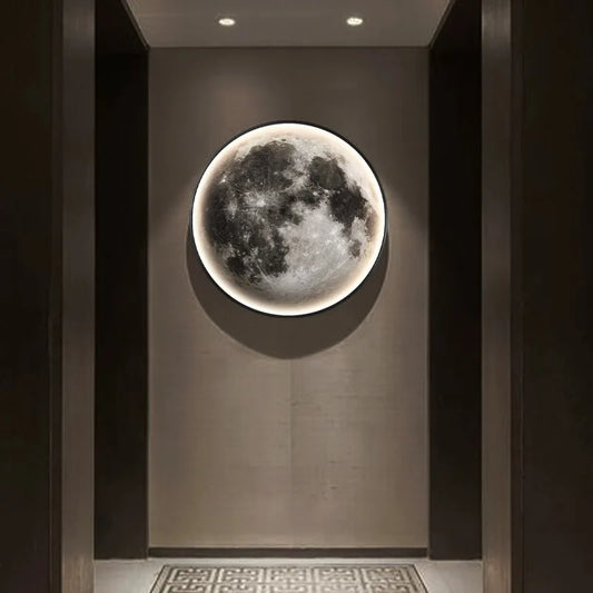 Earth and Moon atmospheric lighting decoration