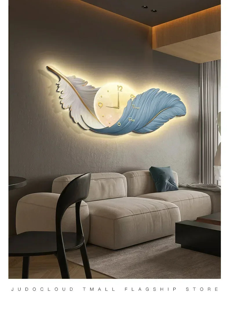 Feather LED Wall Clock