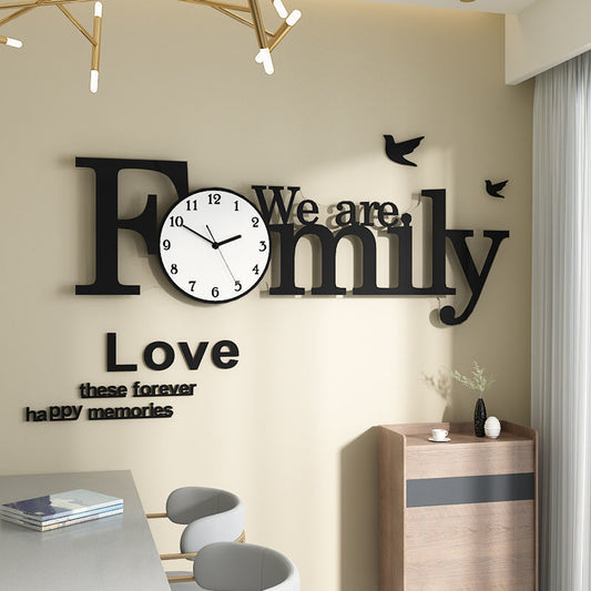 Nordic Style  Light Luxury Wall Clock Decoration